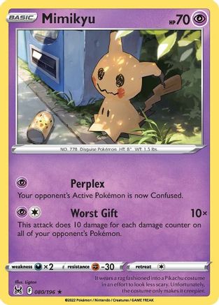 Mimikyu 080 - Reverse Holofoil - Rare
