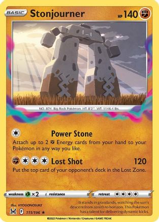 Stonjourner 111 - Reverse Holofoil - Rare