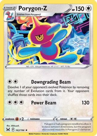 Porygon-Z 142 - Reverse Holofoil - Rare