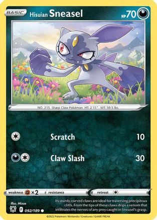 Hisuian Sneasel (Cosmos Holo) - 92/189 - Promo