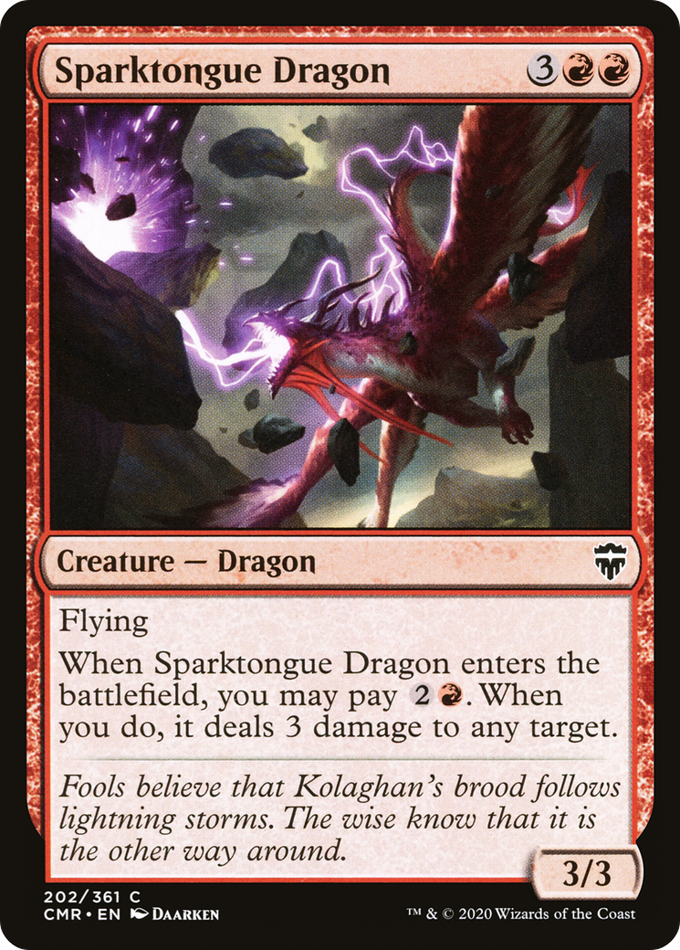 Sparktongue Dragon (CMR-202) Foil