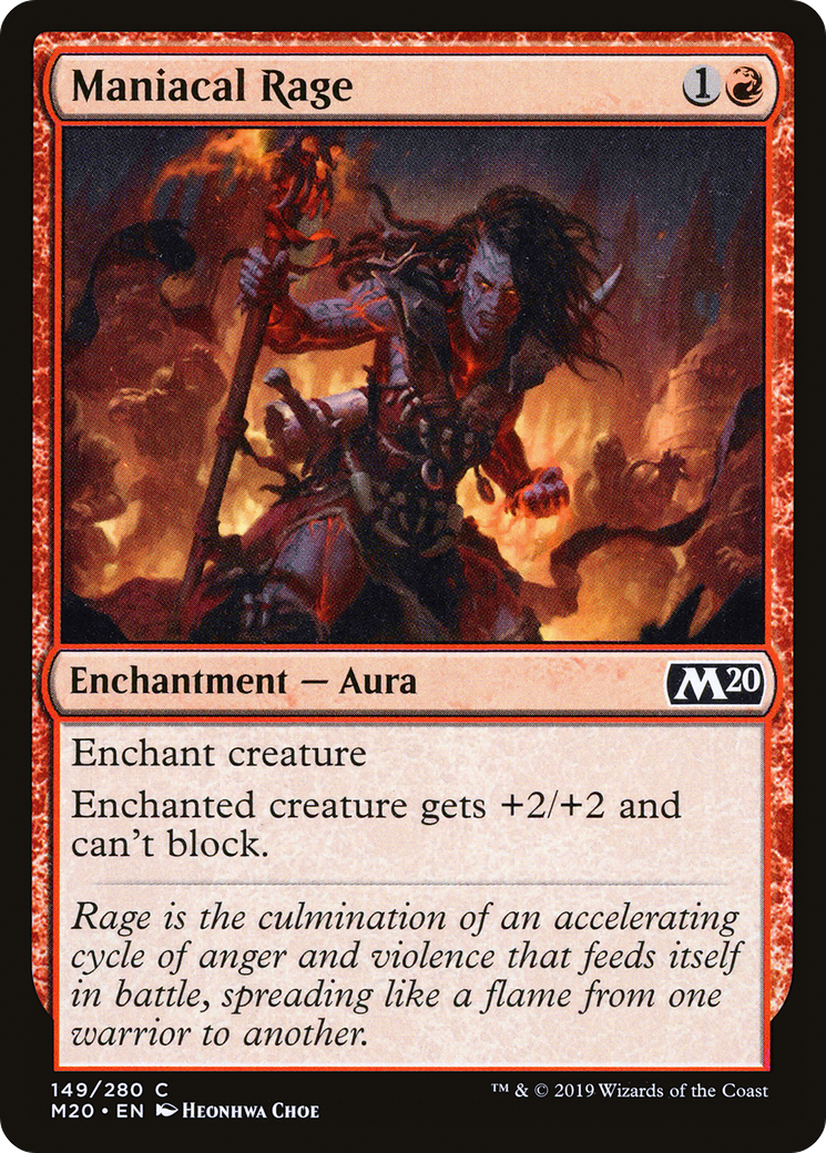 Maniacal Rage (M20-149) Foil