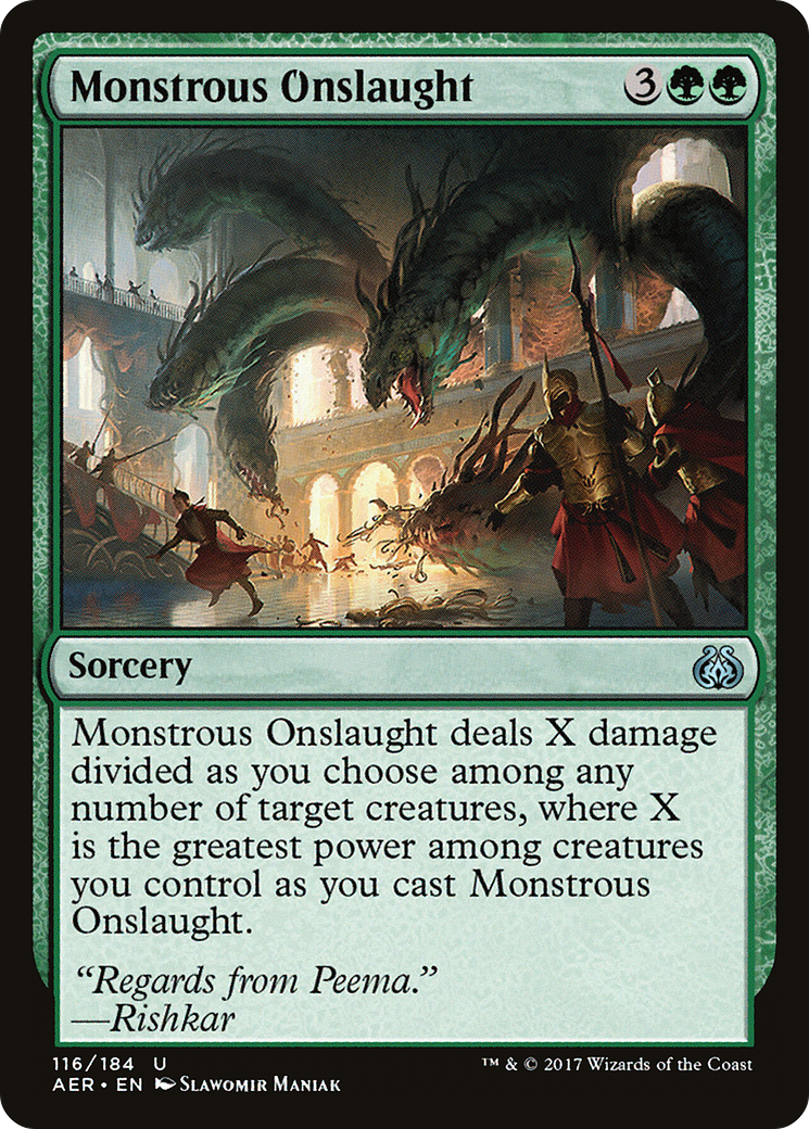 Monstrous Onslaught (AER-116)