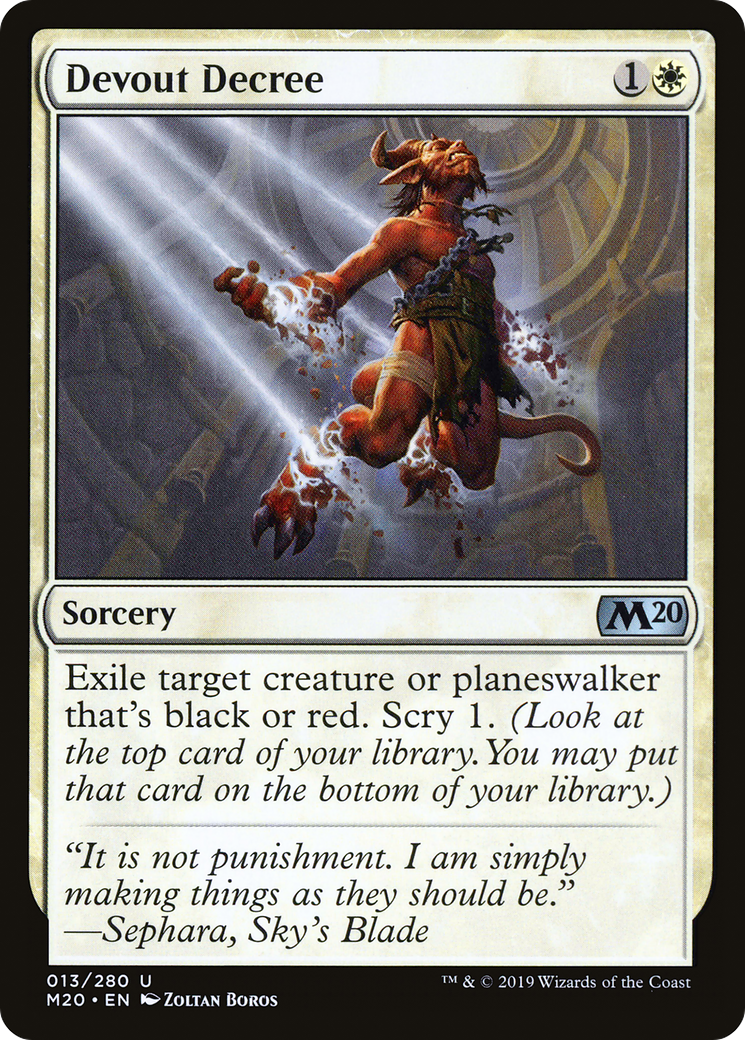Devout Decree (M20-013) Foil