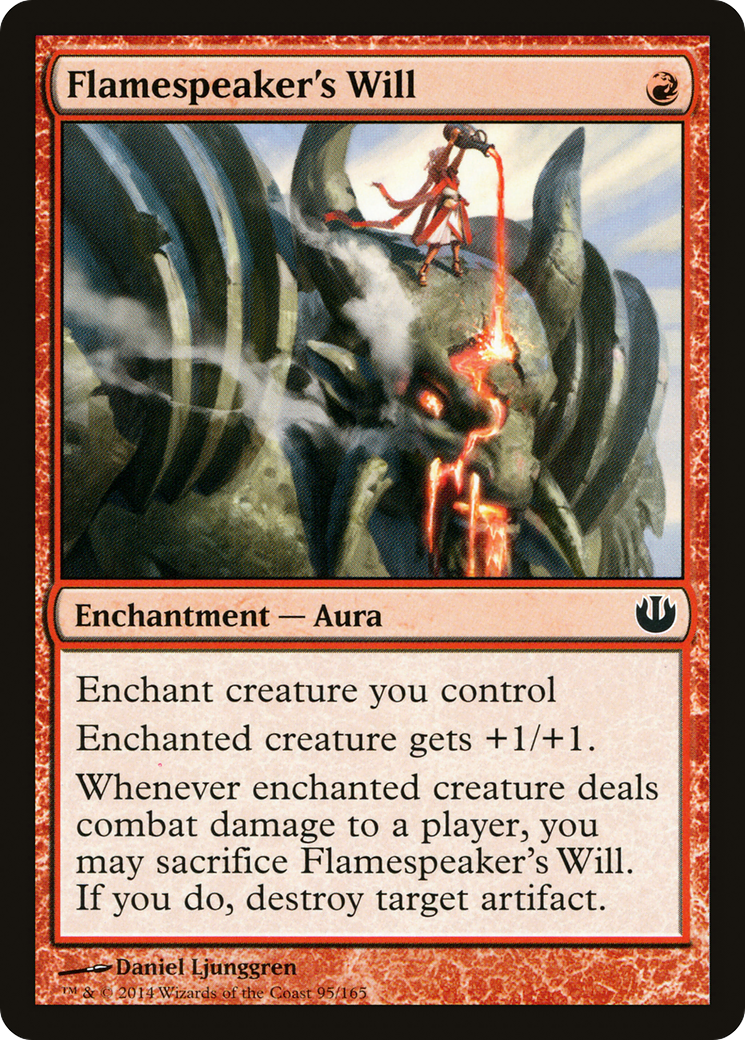 Flamespeaker's Will (JOU-095) Foil