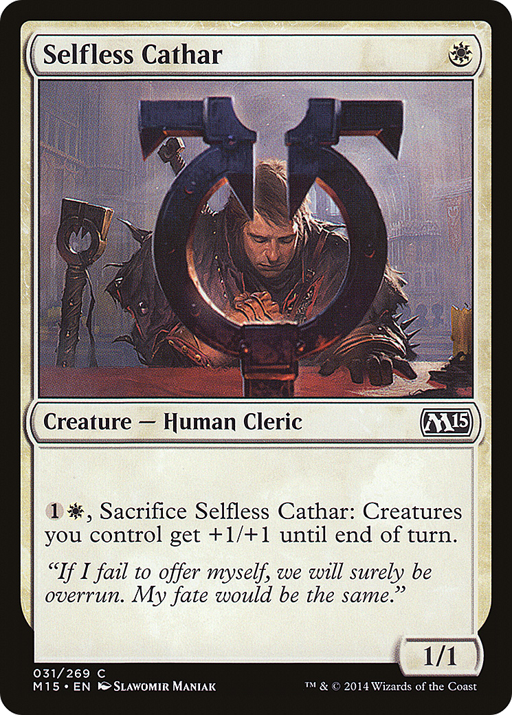Selfless Cathar (M15-031) Foil