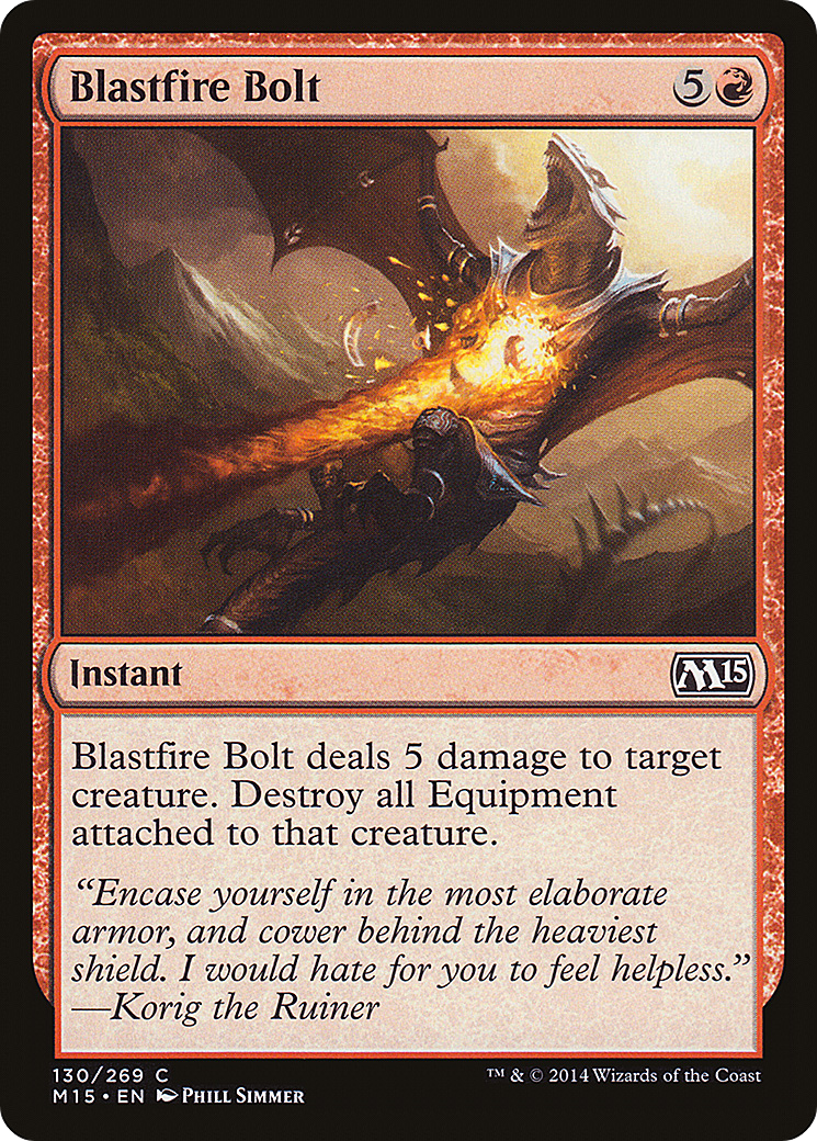 Blastfire Bolt (M15-130) Foil