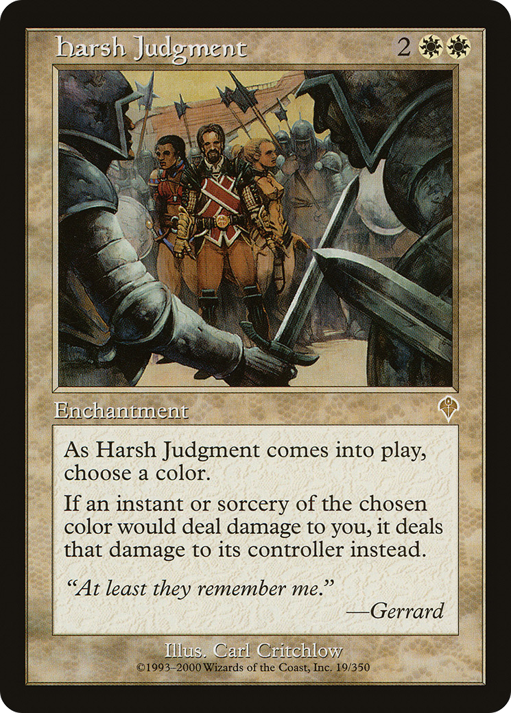Harsh Judgment (INV-019) Foil