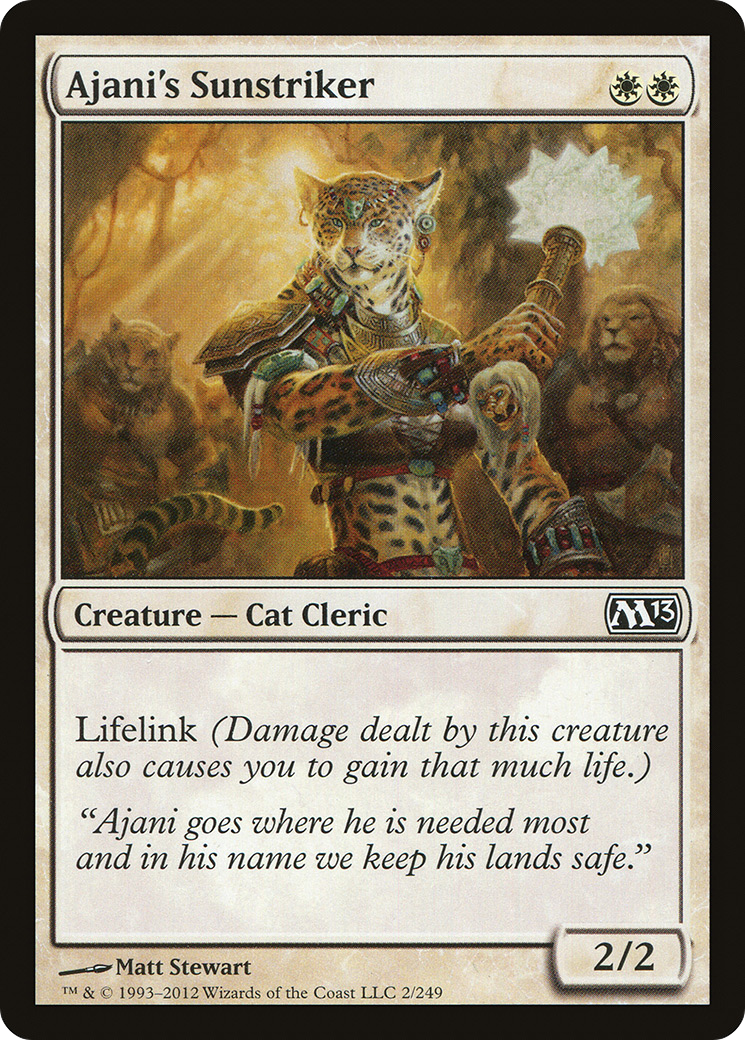 Ajani's Sunstriker (M13-002) Foil
