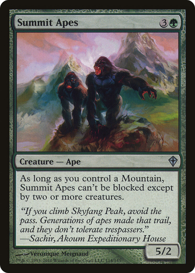Summit Apes (WWK-114) Foil