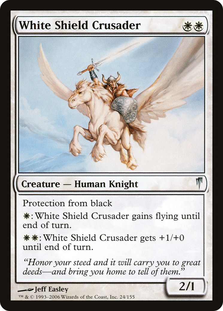 White Shield Crusader (CSP-024) Foil