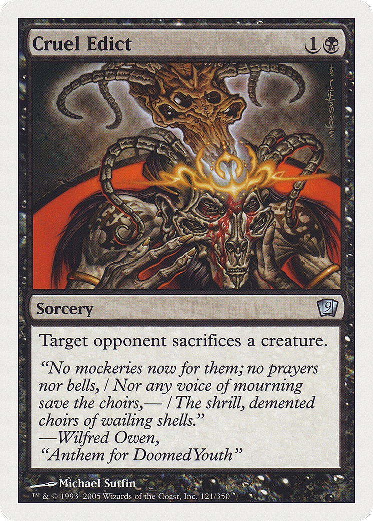 Cruel Edict (9ED-121) Foil