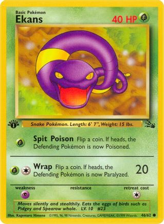 Ekans 046/62 - Unlimited Fossil - Common