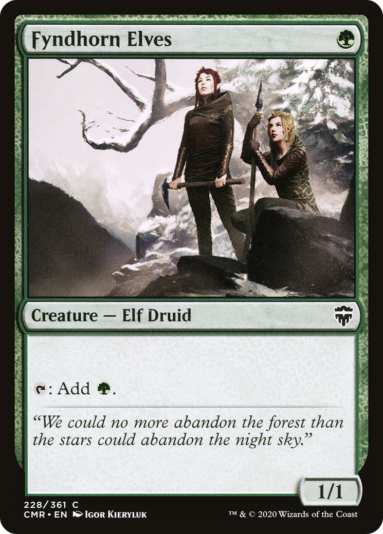 Fyndhorn Elves (CMR-228) Foil