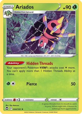 Ariados 004 - Reverse Holofoil - Holo Rare