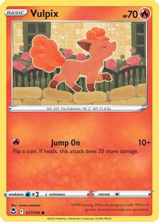 Vulpix 017 - Reverse Holofoil - Common
