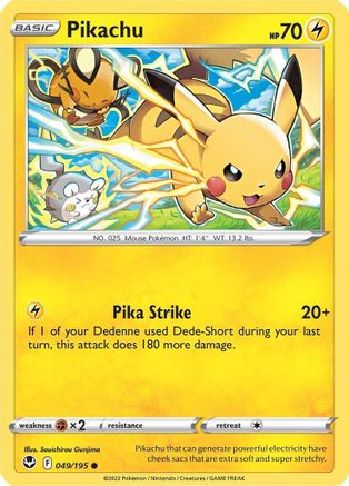 Pikachu 049 - Reverse Holofoil - Common