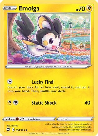 Emolga 054 - Reverse Holofoil - Common