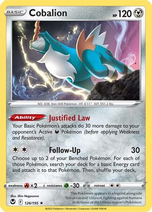 Cobalion 126 - Rare