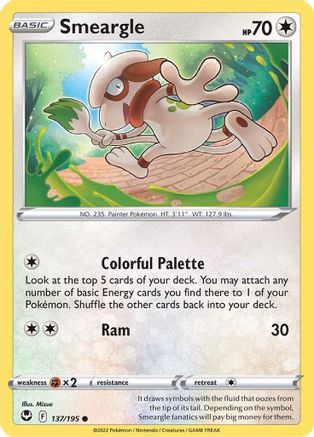 Smeargle 137 - Reverse Holofoil - Common