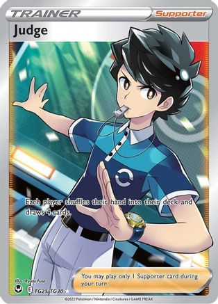 Judge TG25/TG30 - Holofoil SWSH12 Silver Tempest Trainer Gallery - Ultra Rare