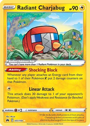 Radiant Charjabug 051 - Holofoil - Radiant Rare