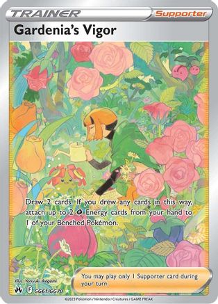 Gardenia's Vigor GG61/GG70 - Holofoil Crown Zenith Galarian Gallery - Ultra Rare