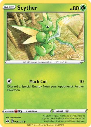 Scyther 006 - Reverse Holofoil - Common