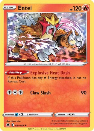 Entei 021 - Holofoil - Holo Rare