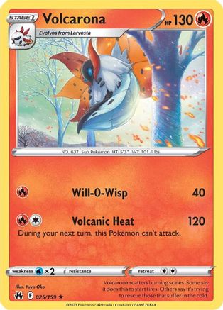 Volcarona 025 - Reverse Holofoil - Rare