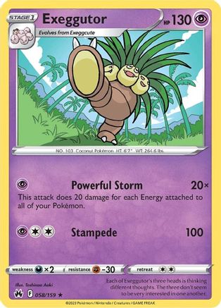 Exeggutor 058 - Rare