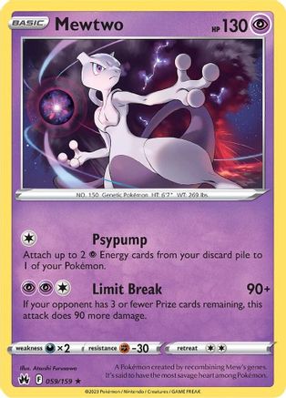 Mewtwo 059 - Reverse Holofoil - Holo Rare