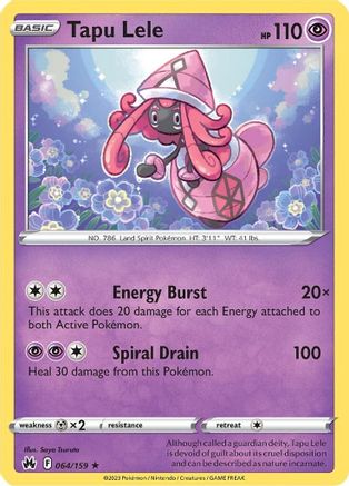 Tapu Lele 064 - Holofoil - Holo Rare