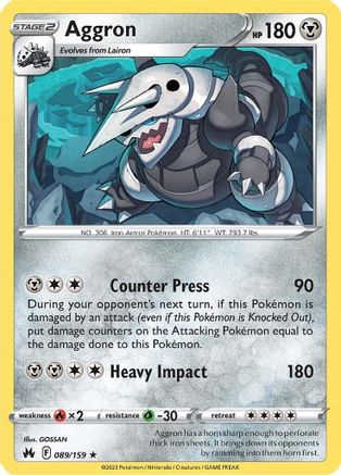 Aggron 089 - Holofoil - Holo Rare
