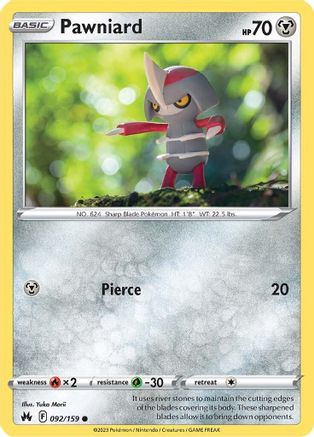 Pawniard (92) (92) 092 - Reverse Holofoil - Common