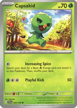 Capsakid 28/198 - Common - Reverse Holo
