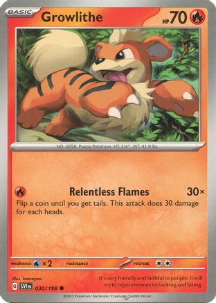 Growlithe 30/198 - Common - Reverse Holo
