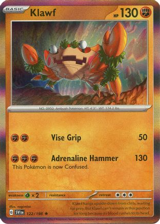 Klawf 122/198 - Rare - Reverse Holo