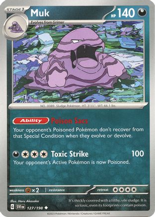Muk 127 - Uncommon - Reverse Holo