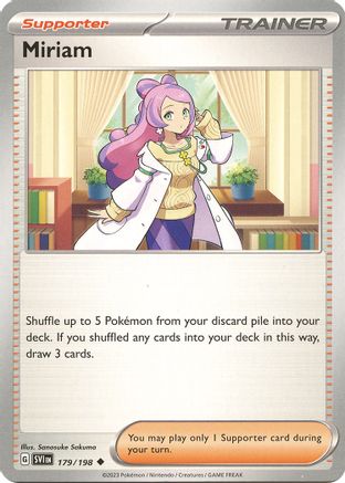 Miriam 179/198 - Uncommon - Reverse Holo