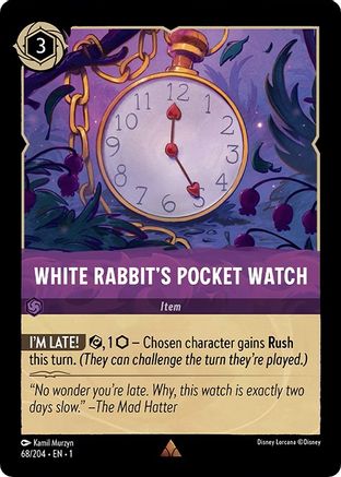 White Rabbit's Pocket Watch - 68/204 - Rare (Foil)