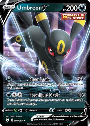 Umbreon V 094/203  Deck Exclusives - Promo
