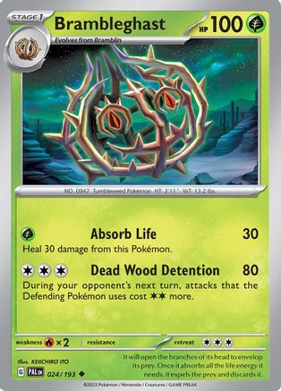 Brambleghast 24 - Uncommon - Reverse Holo