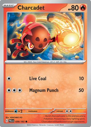 Charcadet 39/193 - Common - Reverse Holo