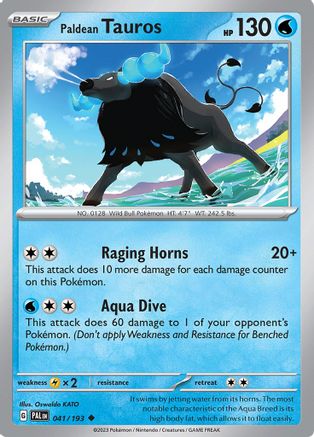 Paldean Tauros 41/193 - Uncommon