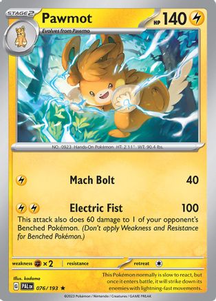 Pawmot 76 - Rare - Reverse Holo