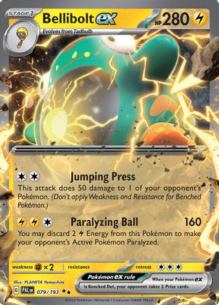 Bellibolt ex 079/193 - HolofoilDouble Rare