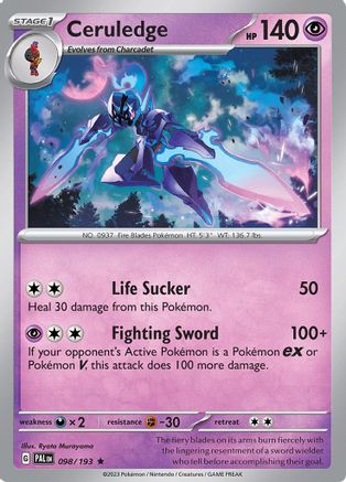 Ceruledge 98 - Rare - Reverse Holo
