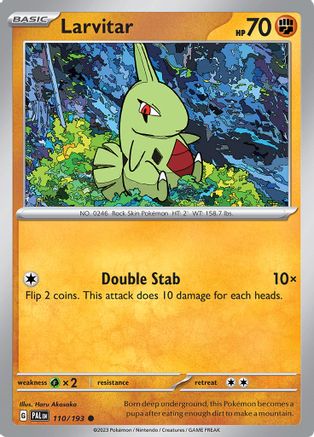 Larvitar 110 - Common - Reverse Holo