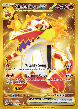 Skeledirge ex 272/193  - Holofoil SV02 Paldea Evolved - Hyper Rare